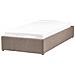 Letto Con Ottomano Senza Testata Bouclé Dinan 90 X 200 Cm Tortora - Foto miniatura 5