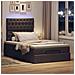 Struttura Letto Pouf con Materasso 120x200 cm in Tessuto - Foto miniatura 3