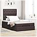 Struttura Letto Pouf con Materasso 120x200 cm in Tessuto - Foto miniatura 4