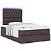 Struttura Letto Pouf con Materasso 120x200 cm in Tessuto - Foto miniatura 6