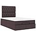 Struttura Letto Pouf con Materasso 120x200 cm in Tessuto - Foto miniatura 7
