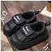 Pantofole Invernali Impermeabili In Pelle Pu Con Fodera In Pile E Suola Spessa In Cotone Black 38 - Foto miniatura 1