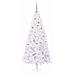 Albero di Natale artificiale Bianco 210 cm PVC e Acciaio - Foto miniatura 3