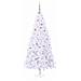 Albero di Natale artificiale Bianco 210 cm PVC e Acciaio - Foto miniatura 4