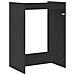 Mobiletto per lavatrice Rovere Nero 67,5 x 48 x 97 cm - Foto miniatura 7