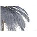 Lampada Da Tavolo Palm Grigia In Metallo Dorato Con Piume Di Struzzo - Foto miniatura 2