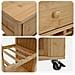 Carrello da Cucina con Ruote Naturale 47,5 x 36 x 83 cm Bambù - Foto miniatura 8