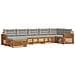 Set divani con cuscino 7 pcs Grigio Naturale e Chiaro - Foto miniatura 1
