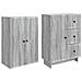 Set di armadi 2 pcs 66 x 34,5 x 90 cm Legno ingegnerizzato - Foto miniatura 3