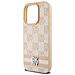 Custodia In Pelle A Quadri Mono Dkny Con Strisce Stampate Per Iphone 15 Pro - Rosa - Foto miniatura 6