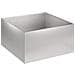 Vaso da giardino 2 pz Argento 60 x 60 x 30 cm Acciaio Inox - Foto miniatura 3