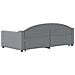 Divano Letto con Letto Estraibile Grigio Chiaro 100x190 Tessuto - Foto miniatura 5