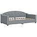 Divano Letto con Letto Estraibile Grigio Chiaro 100x190 Tessuto - Foto miniatura 6
