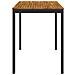 Tavolo Bar da Giardino Naturale e Nero 141 x 80,5 x 105 cm - Foto miniatura 4
