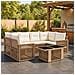 Set Divano da Giardino 7 pz Beige e Bianco Crema polyrattan - Foto miniatura 8