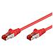ICOC CCA6F-005-RE - Cavo di rete Patch in CCA Schermato Cat. 6 Rosso F / UTP 0,5 m Bulk - Foto miniatura 1