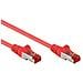 ICOC CCA6F-005-RE - Cavo di rete Patch in CCA Schermato Cat. 6 Rosso F / UTP 0,5 m Bulk - Foto miniatura 2
