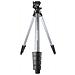 Treppiede con Testa a Sfera Altezza Max 142.5 cm Nero Argento 55358-EU - Foto miniatura 9