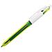 1 Penna A Sfera Bic 4 Colori Con Giallo Fluo Inchiostro Multicolore Punta 1 Mm - Foto miniatura 1