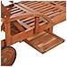 Sedia a Sdraio e Tavolo Set 3 pz Legno Massello Acacia Marrone - Foto miniatura 6