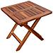 Sedia a Sdraio e Tavolo Set 3 pz Legno Massello Acacia Marrone - Foto miniatura 7