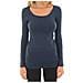 Maglia Camicia maniche lunghe Maxi My Ls Soft Long U-neck Donna, Blu, S - Foto miniatura 1