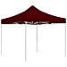 Gazebo Professionale Pieghevole in Alluminio 3x3 m Rosso Vino - Foto miniatura 1