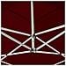 Gazebo Professionale Pieghevole in Alluminio 3x3 m Rosso Vino - Foto miniatura 3