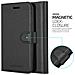 Custodia Compatibile Con Huawei Nova 5t In Nero Carbone - Coperchio Protettiva Con Chiusura Magnetica, Funzione Stand E Tasca Per Le Carte - Foto miniatura 3