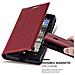 Custodia Compatibile Con Nokia Lumia 435 In Rosso Mela - Coperchio Protettiva Con Chiusura Magnetica, Funzione Stand E Tasca Per Le Carte - Foto miniatura 4