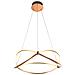 Lampada A Sospensione A Led Integrata, Oro Rosa - Foto miniatura 7