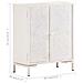 Credenza 60x30x76 Cm In Legno Massello Di Mango - Foto miniatura 9