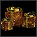 Scatole Regalo Decorative Natale 3pz Rosse da Esterno Interni - Foto miniatura 2