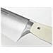 1040431317 Coltello Asiatico Lama Con Scanalature Maniglia Bianca - Foto miniatura 4