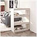 Libreria / divisorio Bianco 80x35x103 Cm Legno Massello Di Pino - Foto miniatura 1