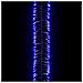 Gruppo Stringa LED con 400 Luci LED Blu 7,4 m PVC - Foto miniatura 5