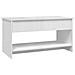 Tavolino Salotto Bianco Lucido 102x50x52,5 Cm Legno Multistrato - Foto miniatura 4