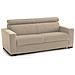 Divano Fisso Leila, Divano A 2 Posti, 100% Made In Italy, Sofà Soggiorno, In Tessuto Imbottito, Con Poggiatesta Regolabili E Braccioli Standard, Cm 180x95h85, Beige - Foto miniatura 3