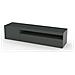 Mobile Porta Tv Turi, Credenza Bassa Da Soggiorno, Base Porta Tv, 100% Made In Italy, Cm 150x40h37, Antracite Lucido - Foto miniatura 2