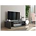 Mobile Porta Tv Turi, Credenza Bassa Da Soggiorno, Base Porta Tv, 100% Made In Italy, Cm 150x40h37, Antracite Lucido - Foto miniatura 4