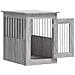 Gabbia Cani Da Arredamento Grigio Sonoma 45x62x59cm Multistrato - Foto miniatura 4