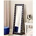 Specchio Da Terra Velluto Grigio Scuro 50 X 150 Cm Ansouis - Foto miniatura 1