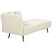 Chaise Longue Versione Sinistra Riom Bouclé Bianco Sporco - Foto miniatura 8