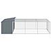 Casetta Cani Con Corsa Antracite 197x396x110 Cm Acciaio Zincato - Foto miniatura 5