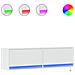 Mobile TV a Parete con Luci LED Bianco 140x31x38 cm - Foto miniatura 1