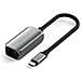 Adattatore In Nylon Intrecciato Da Usb-c A Ethernet 2,5 Gigabit, Grigio - Foto miniatura 2