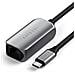 Adattatore In Nylon Intrecciato Da Usb-c A Ethernet 2,5 Gigabit, Grigio - Foto miniatura 3