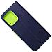 Custodia A Libro Book Case Per Motorola Moto G75 Navy-lime - Foto miniatura 3