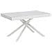 Tavolo allungabile 90x160/420 cm Karida bianco frassino gambe bianche - Foto miniatura 1