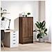 Armadio con Cassetto Rovere Marrone 55,5x34x119,5 cm Truciolato - Foto miniatura 1